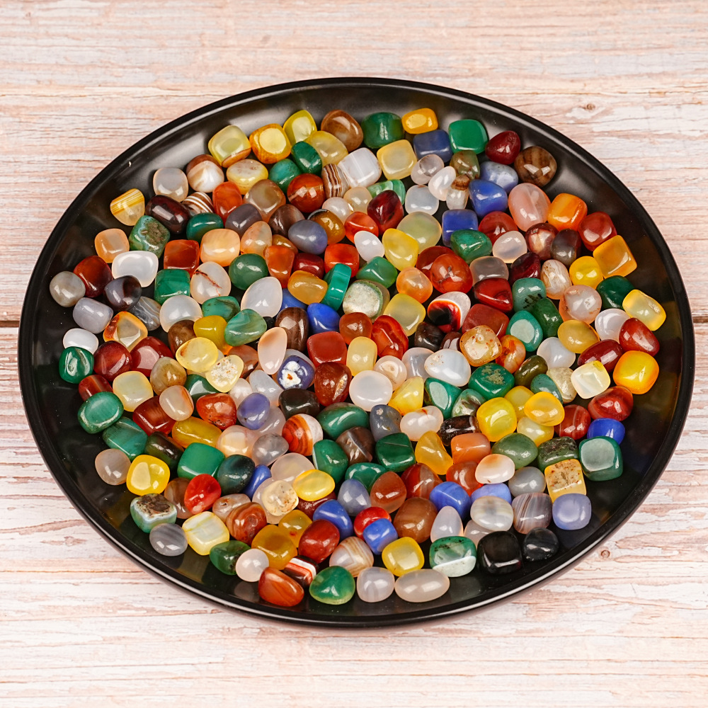 Planted Aquarium Air Stone - JH88 Natural Agate Crystal Pebbles Colorful