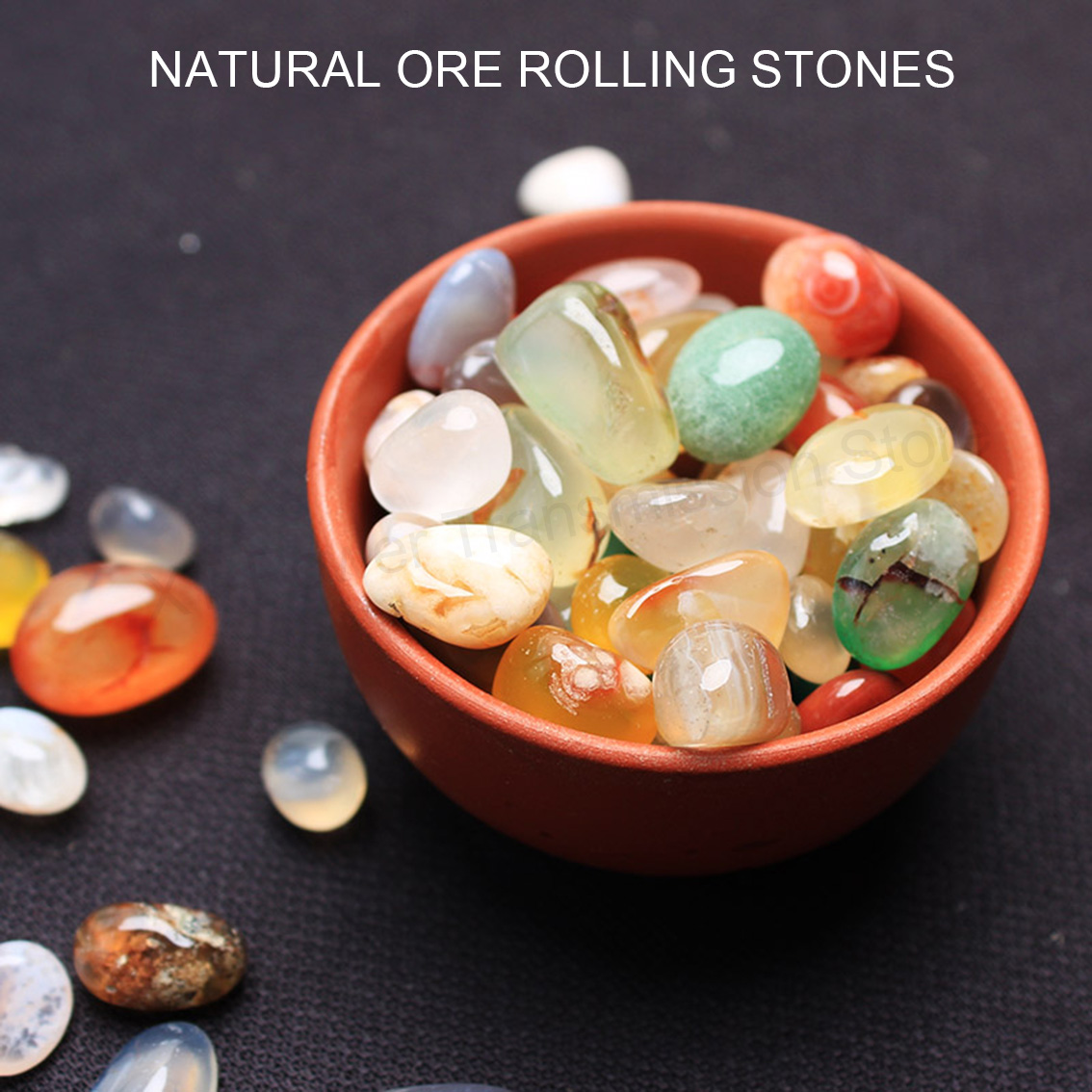 100g Elegant Natural Agate Cry - Planted Aquarium Air Stone incelemesi ve fiyatı