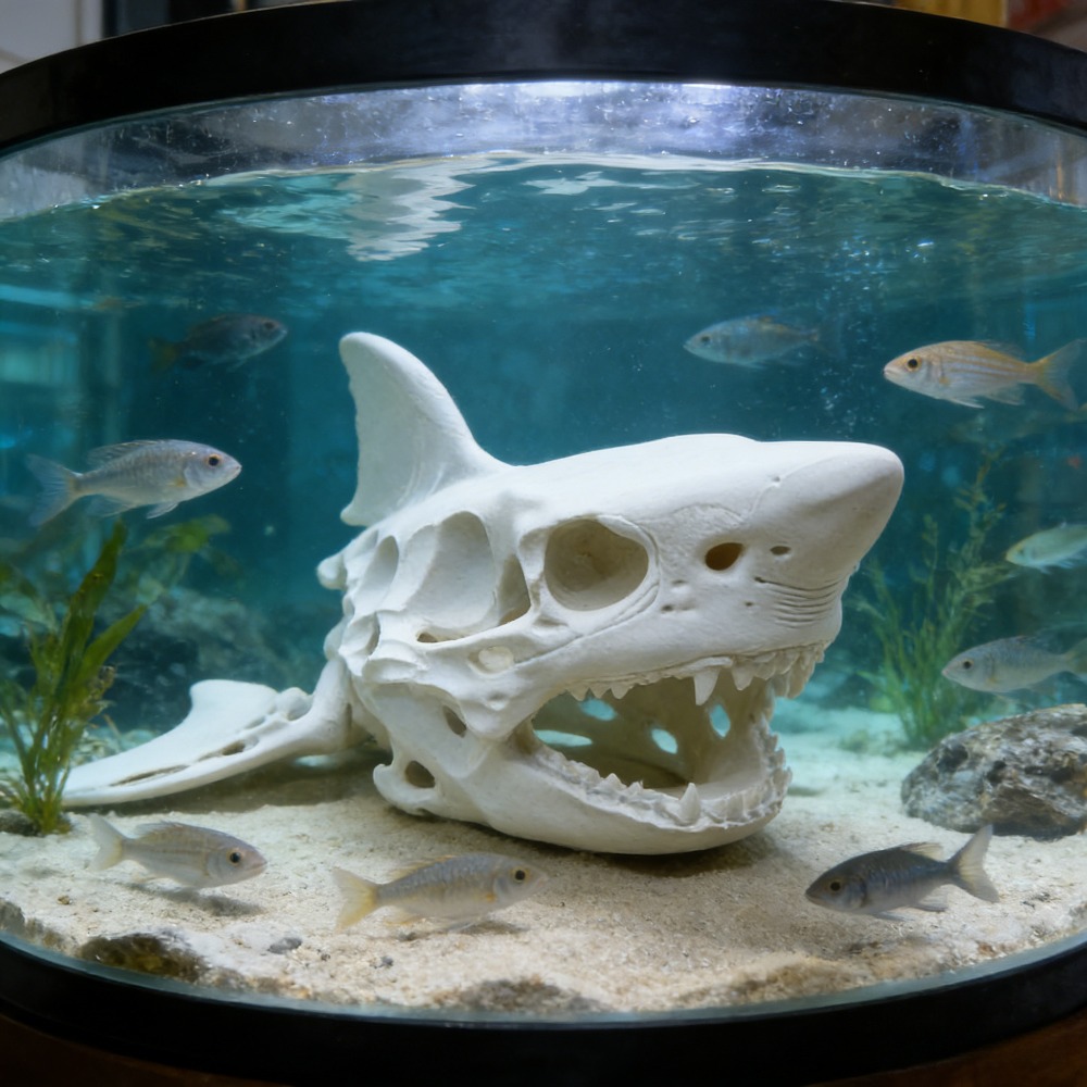 3D Printing Shark Skull Skelet - Aquarium Sand White incelemesi ve fiyatı