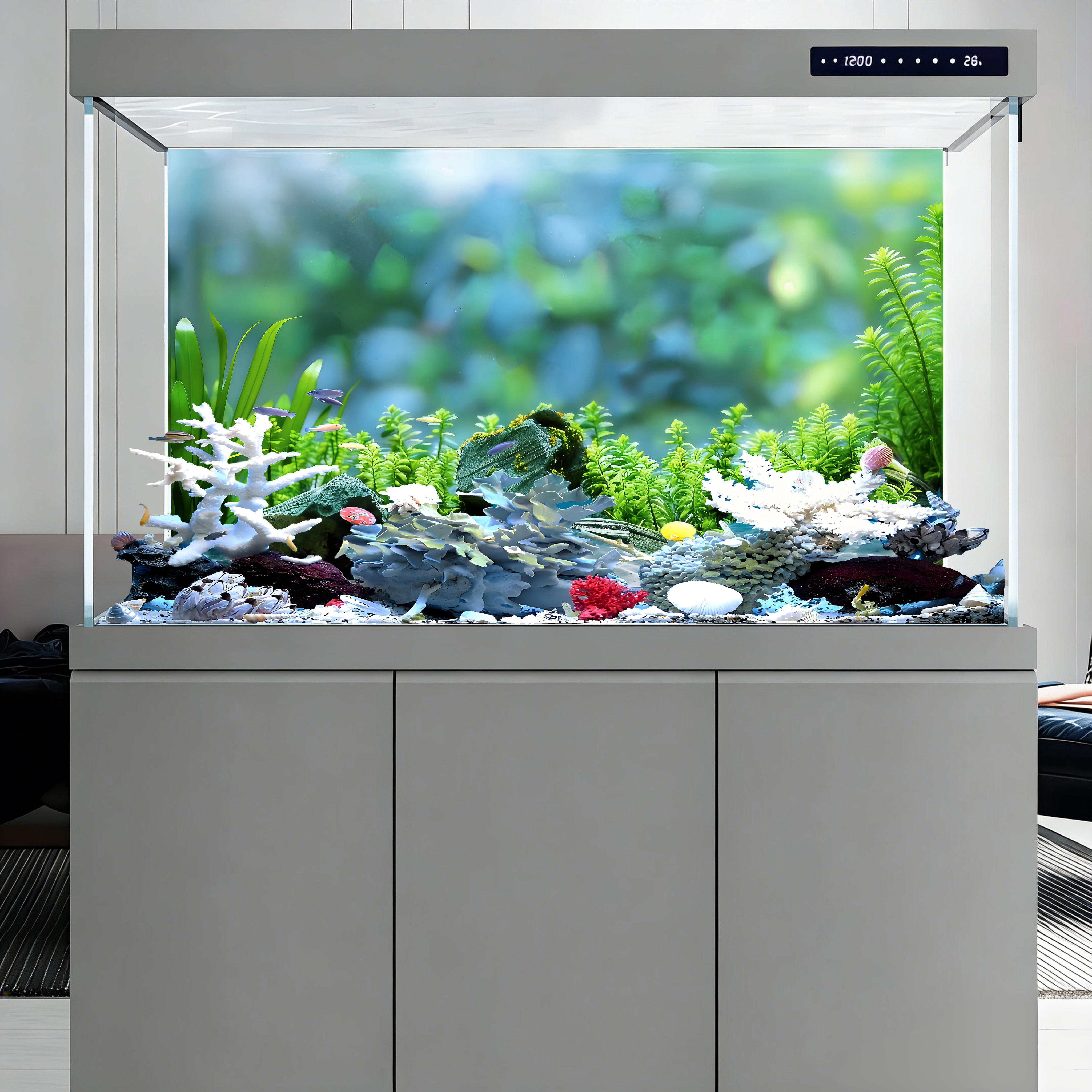 Rock and aquatic plants,Fish t - Planted Aquarium With Rocks incelemesi ve fiyatı