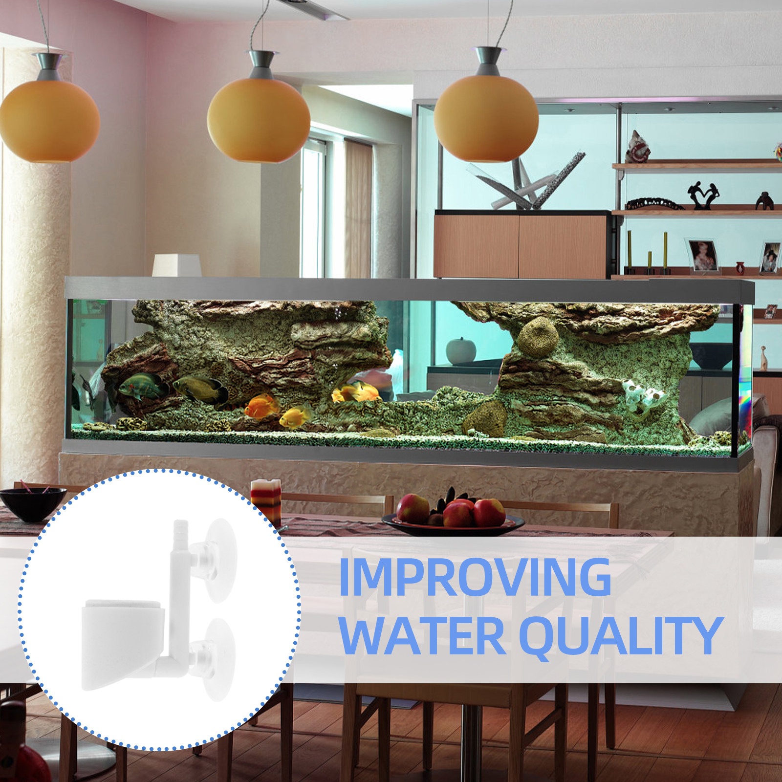 Fish Tank Oxygen Pump Accessor - Planted Aquarium Air Stone incelemesi ve fiyatı