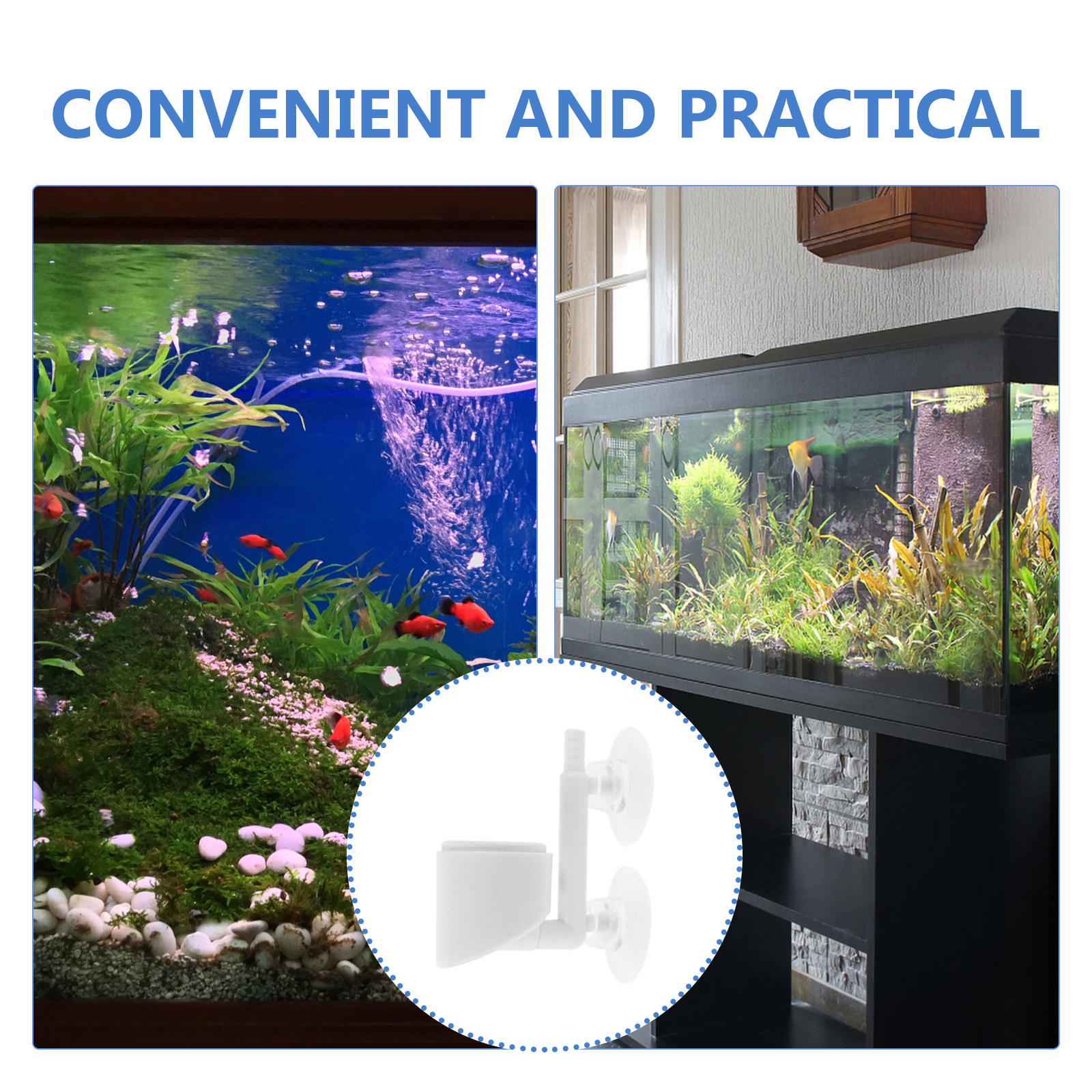 Fish Tank Oxygen Pump Accessor - Planted Aquarium Air Stone incelemesi ve fiyatı