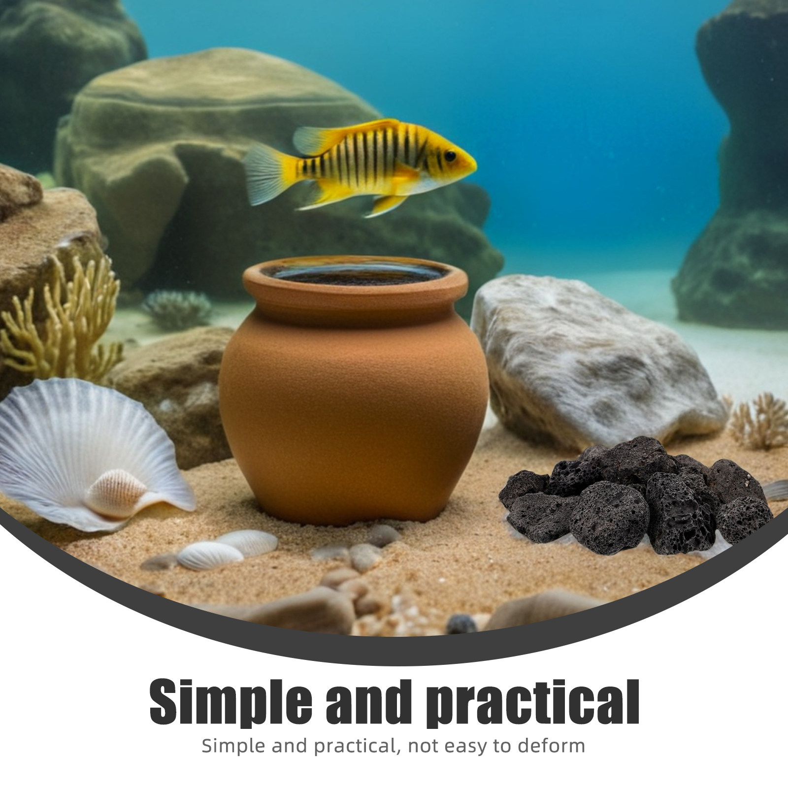 1Pack Natural Volcanic Stones  - Planted Aquarium With Rocks incelemesi ve fiyatı