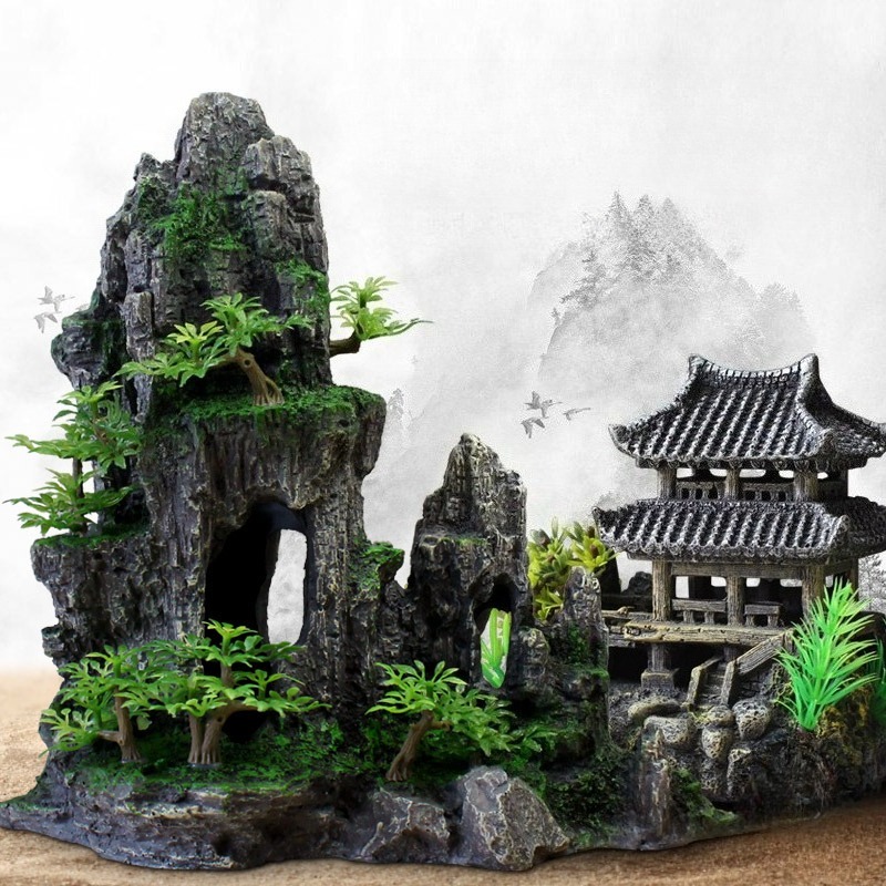 Aquarium Decor Stone Rockery C - Aquarium Sand White incelemesi ve fiyatı