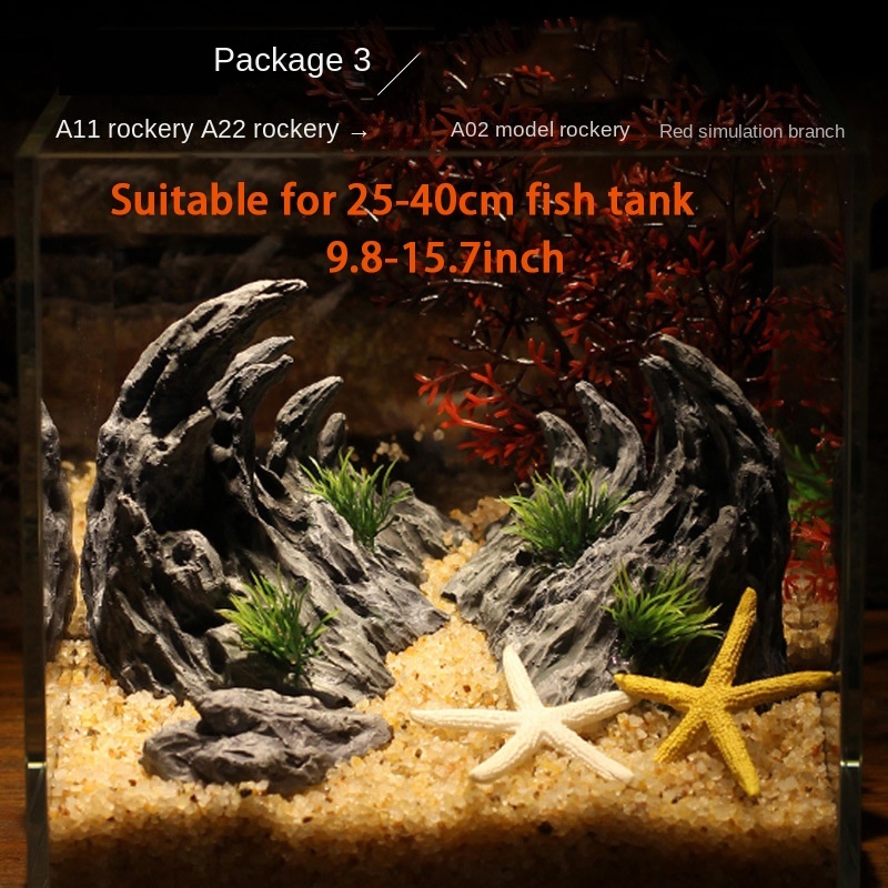 Fish Tank Simulation Stone Can - Planted Aquarium With Rocks incelemesi ve fiyatı